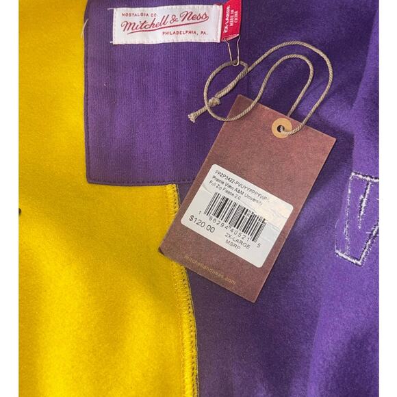 NWT! Mitchell & Ness PVAMU Colorblock Hoodie Prairie View A&M - Size 2XL - Picture 6 of 6